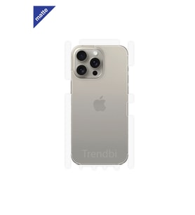 iPhone 15 Pro Max Mat Arka ve Yan Koruyucu Poliüretan Film