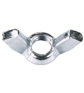 Kelebek Somun Metrik 6mm 100 Adet Kaplamalı Beyaz