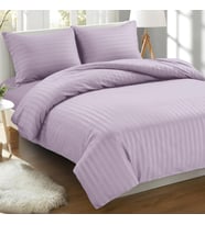 Comfort En Yumuşak, En Rahat 3 Parça Damask Çizgili Nevresim Takımı - 1500 Premium Otel Kalitesinde Mikrofiber - Lüks Kırışıklığa ve Solmaya Dayanıklı Nevresim Takımı, İkiz/İkiz XL,