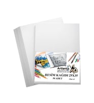 Resim Kağıdı 25x35 50 Li 100 gr 1 Paket 25*35 Resim Kartonu (Beyaz)