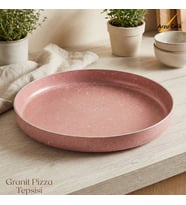 ARZU ÇELİK 32 Cm Granit Pizza Tepsisi - Pembe