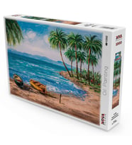 Nova Puzzle 1000 Parça Tropikal Ada Sahili Puzzle