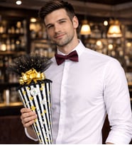 Koni Club Erkek Hediye Konisi 4– Papyon, Cüzdan, Bileklik ve Aksesuar Seti (Şık & Premium Tasarım)