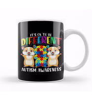 Colorful It s OK To Be Different Autism Awareness Kupa Bardak Porselen