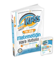 KPSS Matematiğin Kara Kutusu Tek Kitap Konu Özetli Dijital Çözümlü Çıkmış Soru B