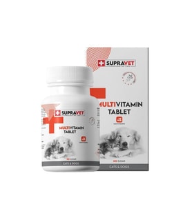 Supravet Kedi ve Köpekler için Multivitamin Tablet 75 Adet