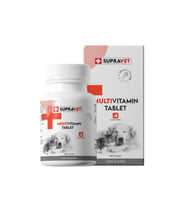 Supravet Kedi ve Köpekler için Multivitamin Tablet 75 Adet