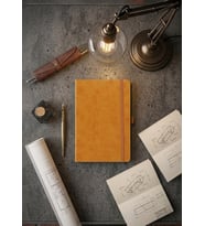 Kişiye ve Kuruma Özel İsim / Logo Yazılı Termo Deri Defter - Kalemlikli ve Lastikli Kurumsal Ajanda