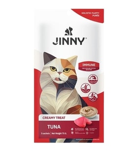 Jinny Creamy İmmune Sistem için Ton Balıklı Kedi Sıvı Ödül Maması 5x15 gr