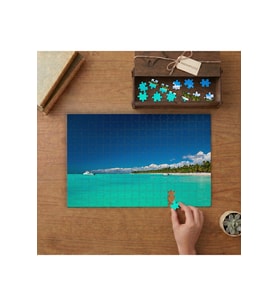 Karayip Denizi -Turkuaz Sular Tasarımı 240 parça Ahşap Puzzle Ahşap Kutuda MP11265