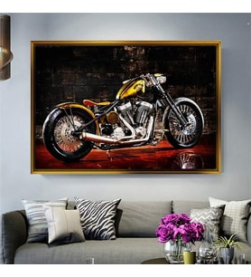 Altın Çerçeveli dekoratif tablo a1091 (Gold)