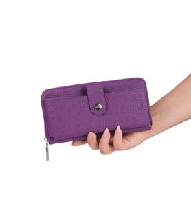 Bagacar Bozuk Para ve Telefon  Bölmeli Kullanışlı Cüzdan Mor (Mor)