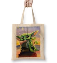 Baby Yoda Star Wars Bez Çanta Uzun Saplı
