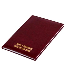 Gülpaş Yatılı Öğrenci Kütük Defteri 25X35 100 Yaprak Ciltli