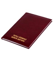 Gülpaş Yatılı Öğrenci Kütük Defteri 25X35 100 Yaprak Ciltli