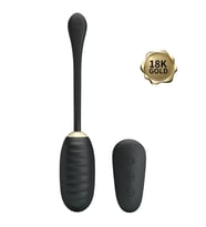 LilituShop Uzaktan Kumandalı 12 Titreşim Fonksiyon & 18 Ayar Altın Kaplamalı Teknolojik Vibratör Yumurta