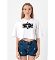 Cowboy Bebop Hammer Head Beyaz Kadın Crop Tshirt