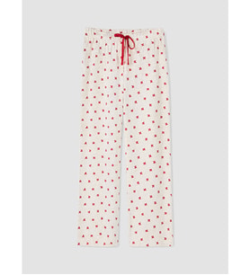 LCW DREAM Bej Beli Lastikli Desenli Kadın Pijama Alt