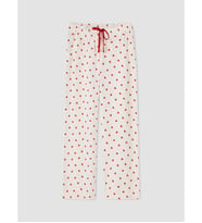 LCW DREAM Bej Beli Lastikli Desenli Kadın Pijama Alt