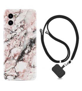 Vivo Y15S Y32 Y33S Y51 Y53S Kılıf Boyun Askılı Silikon Colorfull Marble 2 1389