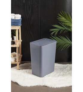 Perotti 13246 Gri Molly 12 Litre Click Çöp Kovası