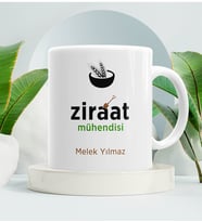Ziraat Mühendisine Hediye Kupa Bardak Beyaz