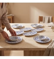 GÜRAL PORSELEN Camelia 12 Parça 4 Kişilik Yemek Takımı 5556