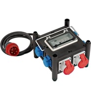 Brennenstuhl Gummi Serisi Sertifikalı Devre Kesicili 2x CEE 400V/16A, 5x 230V/16A Griişli 2 Metre Kablolu Seyyar Güç Dağtıcısı (Beyaz)