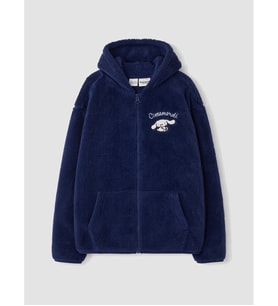 LCW Kids Lacivert Cinnamoroll Nakışlı Kız Çocuk Pelüş Sweatshirt