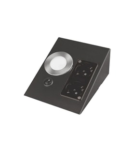 Cata Siyah Kasa 5W Çift Prizli Tezgah Aydınlatma Beyaz Işık 6400K CT-5110B-SK