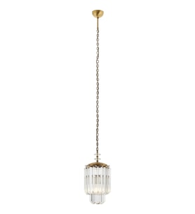 AVONNI AV-60298-1E Eskitme Kaplama Klasik Avize E27 Metal Kristal 20cm