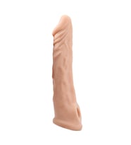 Hızlı Express Ucu Dolgulu Realistik 18 CM Uzatmalı Penis Kılıfı