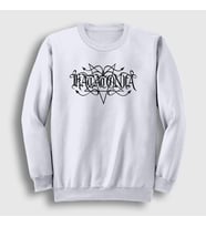 Presmono Unisex Beyaz Logo V2 Katatonia Sweatshirt 90301tt (Beyaz)