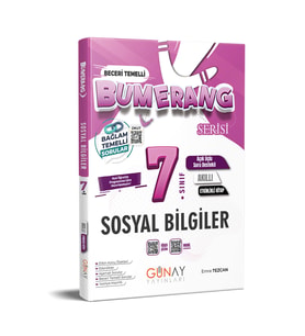 7. Sınıf Bumerang Etkinlikli Sosyal Bilgiler Günay Yayınları