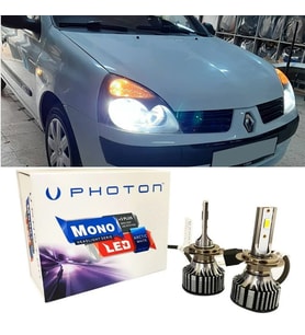 Renault Clio 2 Led Xenon Kısa Far Ampulü H7 Mono Yeni Seri Beyaz 2002-2006