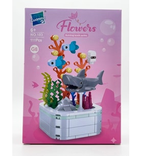 Flowers Building Block Serisi G8 Akvaryum Blok Seti