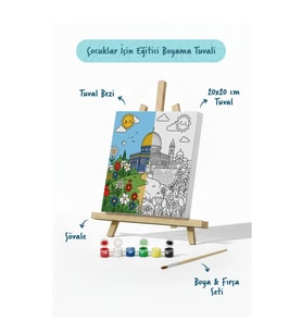 Kubbetü’s-Sahra Şövaleli Boya Seti 20x20