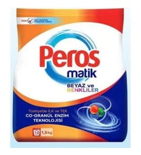 Peros Matik Toz Deterjan Beyaz ve Renkliler 1,5 Kg - 10 Yıkama