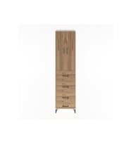Hyperion Dolap 3 Raflı 4 Çekmeceli 2 Kapaklı 60x44x243 Aytaşı-Çam