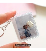 Özelleştirilebilir Mini Fotoğraf Anahtarlık - Sevimli Yıldız Tasarımlı DIY Alaşım Anahtarlık, Çiftler & Sevgililer Günü Hediyesi İçin Mükemmel