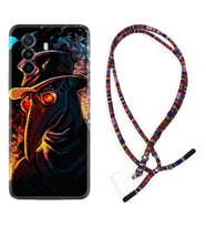 Huawei Nova Y70 Y90 Nova 9 SE  Kılıf Boyun Asklı Rasta Silikon Karga 1616