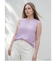 LCW Curve Lila Büyük Beden Modal Karışımlı Bluz