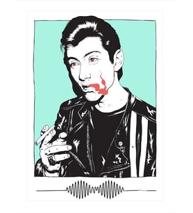 Artic Monkeys Model Mdf tablo