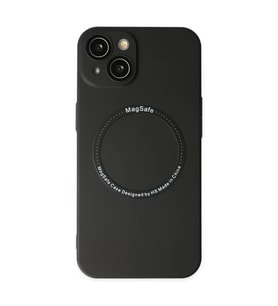 Apple iPhone 14 Plus Kılıf Jack Magneticsafe Lens Silikon - Siyah