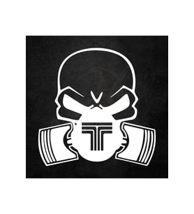 Tofaş Şahin Kartal Kurukafa Oto Sticker Beyaz 20*20 Cm