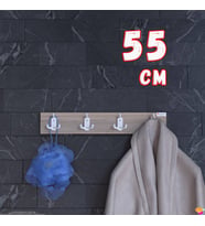 Modilayn ARI Serisi 12 Kancalı 51,4x9,6 cm 4'lü Set Banyo Askısı  Ekstra Düzen ve Yer Tasarrufu