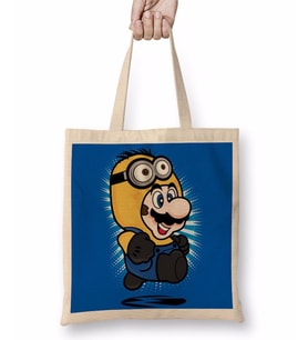 Super Minion Mario Bez Çanta Uzun Saplı