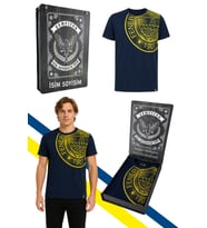 FENERBAHÇE ERKEK TRIBUN HALFTONE LOGOLU TSHIRT KİŞİE ÖZEL LAZER KUTU HEDİY