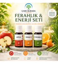 Arjens Elma & Orange & Citronella Esans 10 ml Ferahlık & Enerji Seti