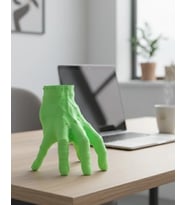 3D Yeşil El Tasarım Dekor 27X22 Cm Büyük Boy Şık Obje